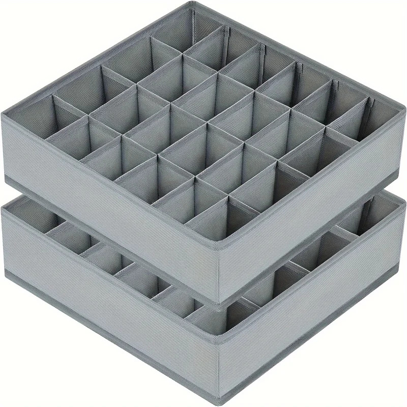 Drawer Organizer Peg - กล่องเก็บของผ้า 1 ชิ้น พร้อมช่องเก็บของ 24 ช่อง