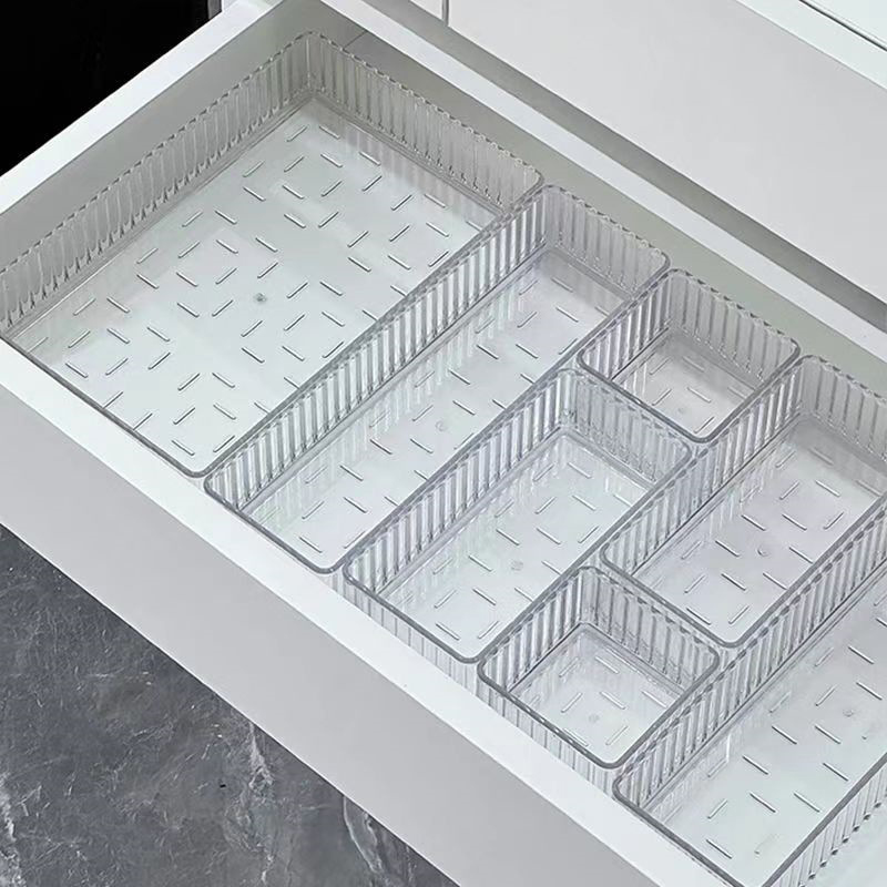 Drawer Organizer Peg - ออแกไนเซอร์ลิ้นชักอะคริลิแบบวางซ้อนกันได้ - ถาดแบ่งแบบปรับได้สําหรับเครื่องสําอาง, กล่องเก็บเครื่องสําอางแบบโมดูลาร์