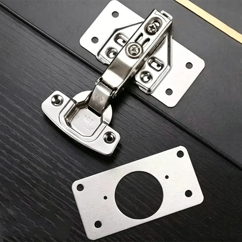 Furniture Hardware Replacement Parts - แผ่นซ่อมบานพับ 4 คู่ สำหรับตู้ เฟอร์นิเจอร์ ลิ้นชัก