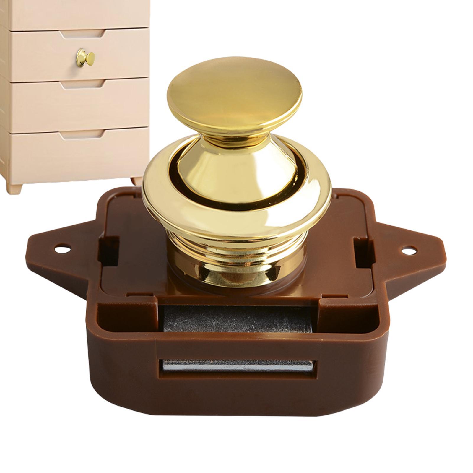 Furniture Hardware Tools - ตัวล็อคแบบกดสำหรับตู้ RV แบบไม่ใช้กุญแจ ตัวล็อคแบบกดสำหรับตู้ ตัวล็อคประตูเฟอร์นิเจอร์ อุปกรณ์ล็อคสำหรับรถบ้าน