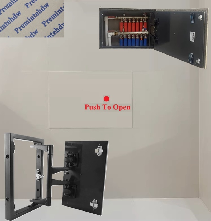 Furniture Hardware Replacement Parts - แผงประตูเหล็กซ่อนแบบกดเพื่อเปิด 1 ชิ้น