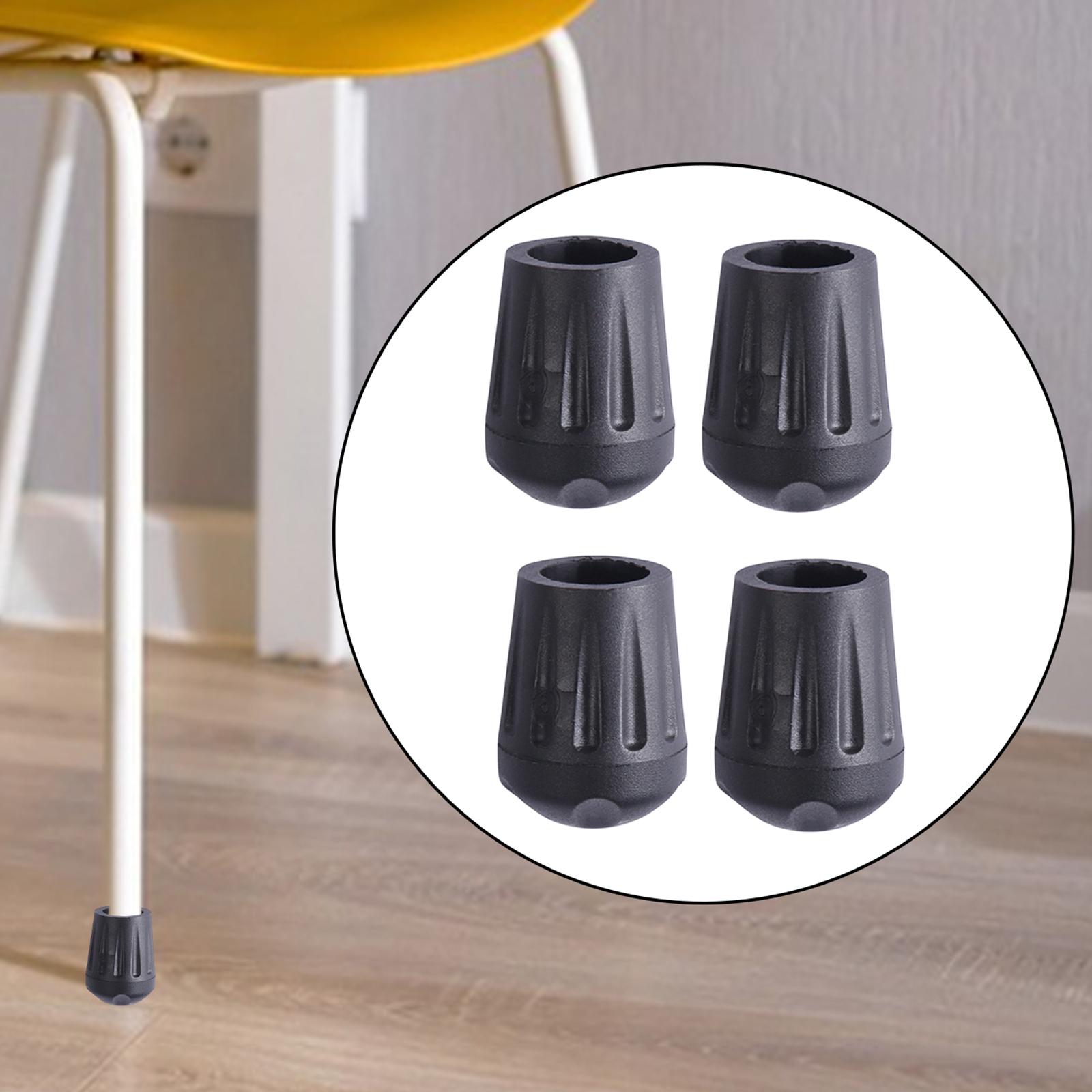 Furniture Leg Set - แผ่นรองเฟอร์นิเจอร์สักหลาด 4 ชิ้น ป้องกันพื้นไม้เนื้อแข็งสำหรับขาเก้าอี้ เส้นผ่านศูนย์กลางภายใน 2.0