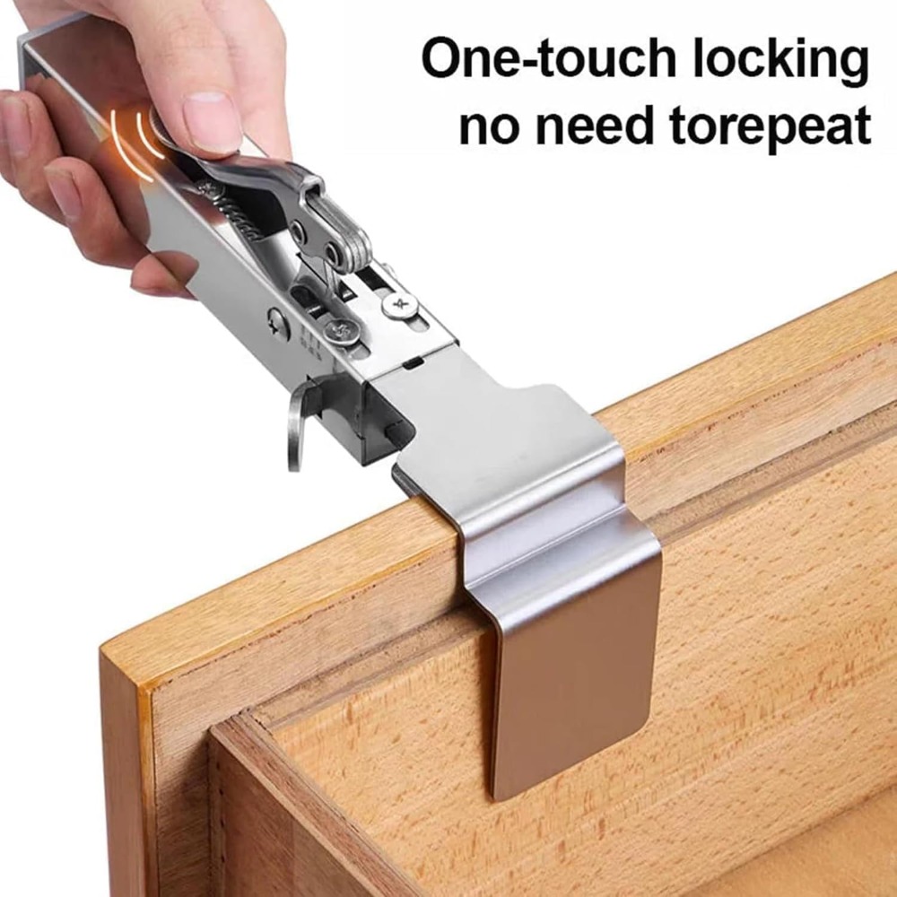 Drawer Organizer Peg - Quick-ติดตั้งลิ้นชักด้านหน้าการติดตั้งClamps,ตู้ลิ้นชักClamps Universal Fitประหยัดแรงงานปรับลิ้นชักคลิปยึด