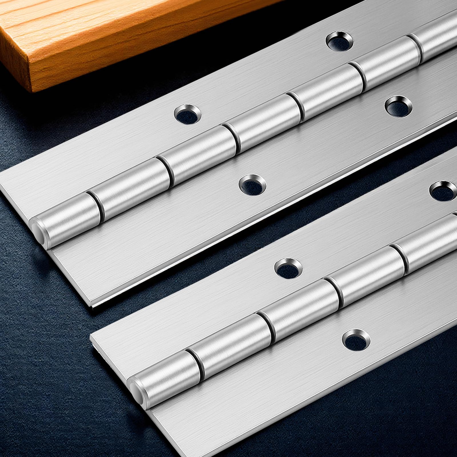 Furniture Hardware Replacement Parts - บานพับเปียโนแบบหนัก 2 ชิ้น สแตนเลสกันสนิม บานพับยาวสำหรับประตูตู้ เฟอร์นิเจอร์ทางทะเล