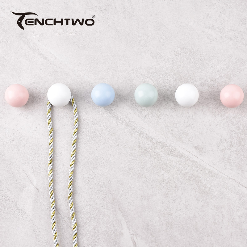 ตะขอเซรามิกทรงกลมตะขอแขวนเสื้อ - Furniture Hardware Tools บทวิจารณ์และราคา