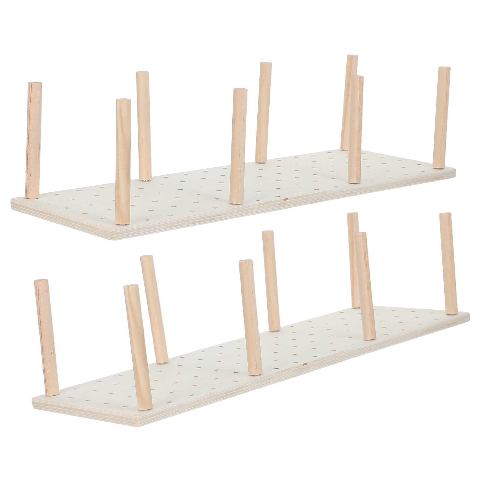ชุดชั้นวางไม้แบบปรับได้ 2 ชุด  - Drawer Organizer Peg บทวิจารณ์และราคา