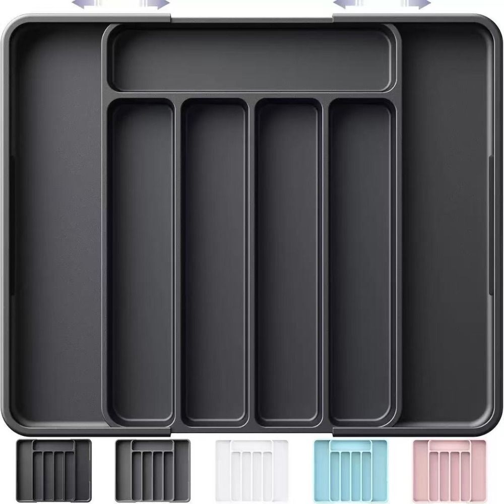 ที่จัดระเบียบช้อนส้อมแบบปรับได - Drawer Organizer Peg บทวิจารณ์และราคา