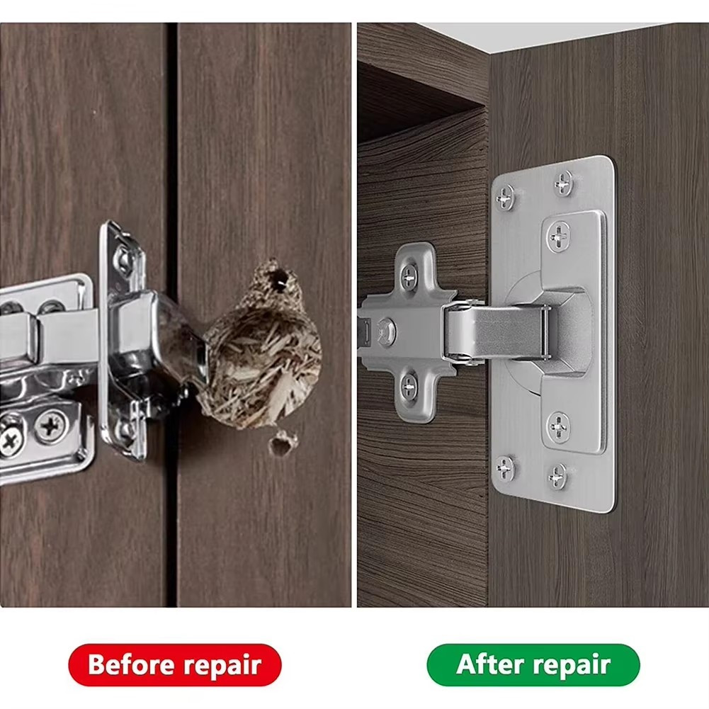 แผ่นซ่อมบานพับ 4 คู่ สำหรับตู้ - Furniture Hardware Replacement Parts บทวิจารณ์และราคา