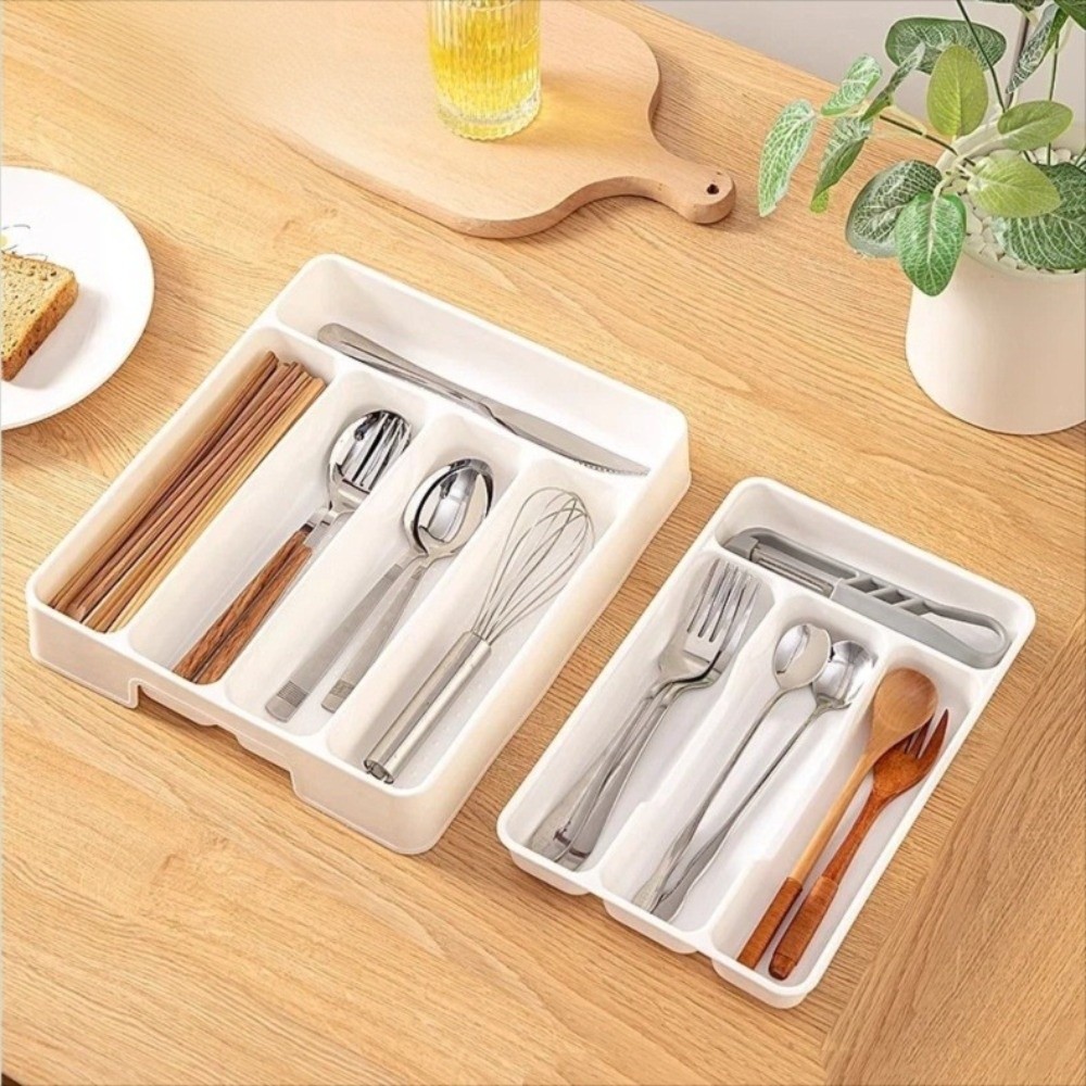 กล่องจัดระเบียบช้อนส้อมแบบ 4/5 - Drawer Organizer Peg บทวิจารณ์และราคา