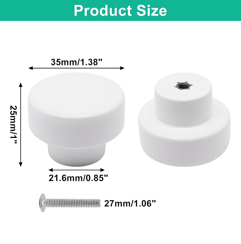ลูกบิดลิ้นชักไม้กลมสีขาว, ลูกบ - Furniture Hardware China บทวิจารณ์และราคา