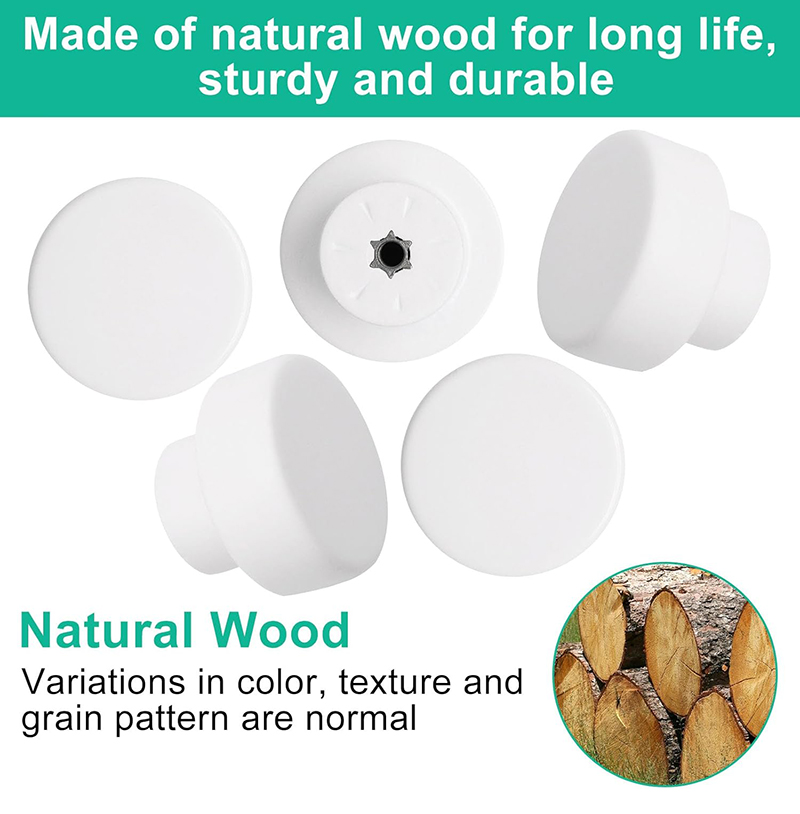 ลูกบิดลิ้นชักไม้กลมสีขาว, ลูกบ - Furniture Hardware China บทวิจารณ์และราคา