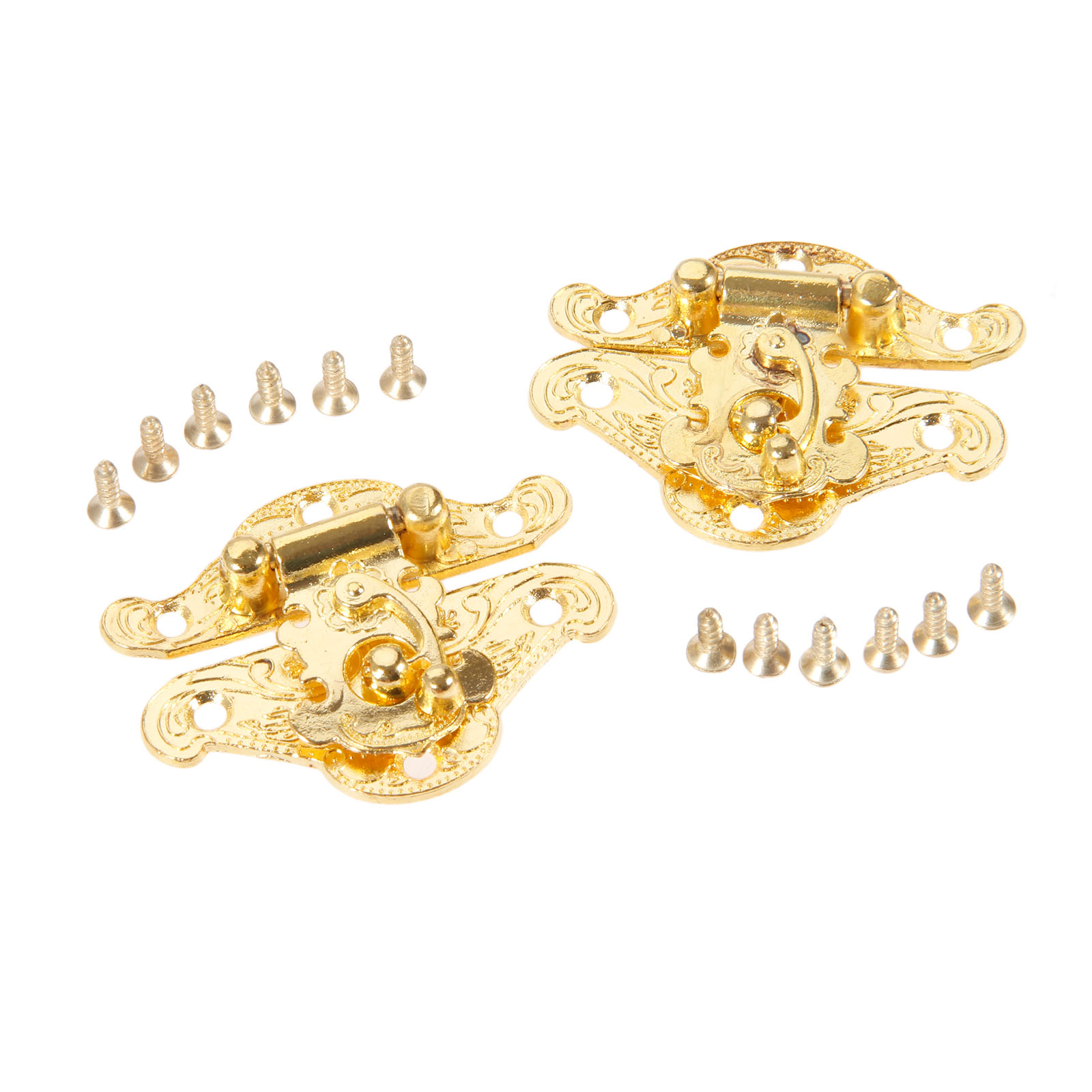 DRELD 2Pcs ทองโบราณกล่อง Latch - Furniture Hardware Tools บทวิจารณ์และราคา