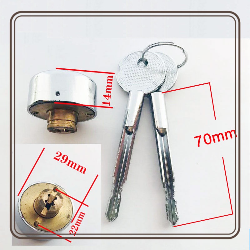 ปลอดภัยล็อค Core Cross Key ฉุก - Furniture Hardware Tools บทวิจารณ์และราคา