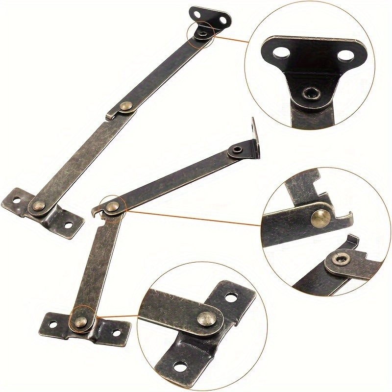 บานพับรองรับฝาพับสีบรอนซ์โบราณ - Furniture Hardware Replacement Parts บทวิจารณ์และราคา