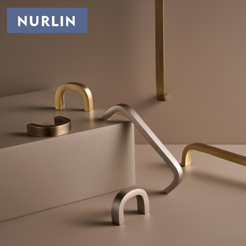 มือจับตู้ทองเหลืองแท้ดีไซน์โค้ - Furniture Hardware China บทวิจารณ์และราคา