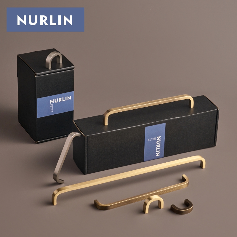 มือจับตู้ทองเหลืองแท้ดีไซน์โค้ - Furniture Hardware China บทวิจารณ์และราคา
