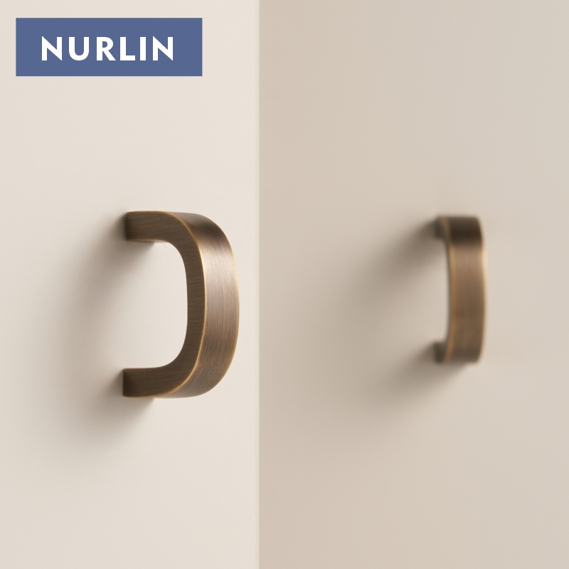 มือจับตู้ทองเหลืองแท้ดีไซน์โค้ - Furniture Hardware China บทวิจารณ์และราคา
