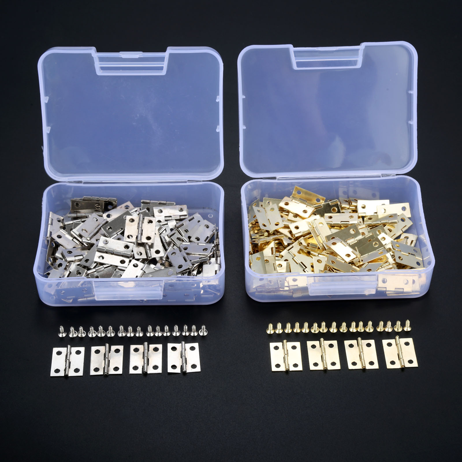 บานพับตกแต่งขนาดเล็กสีเงิน/ทอง - Furniture Hardware Replacement Parts บทวิจารณ์และราคา
