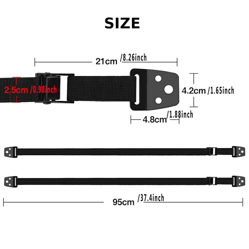 สายรัดยึดทีวีแบบปรับได้ 2 ชิ้น - Furniture Hardware Tools บทวิจารณ์และราคา