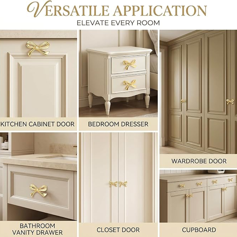 มือจับลิ้นชักรูปโบว์ 2/4/8 ชิ้ - Furniture Hardware China บทวิจารณ์และราคา