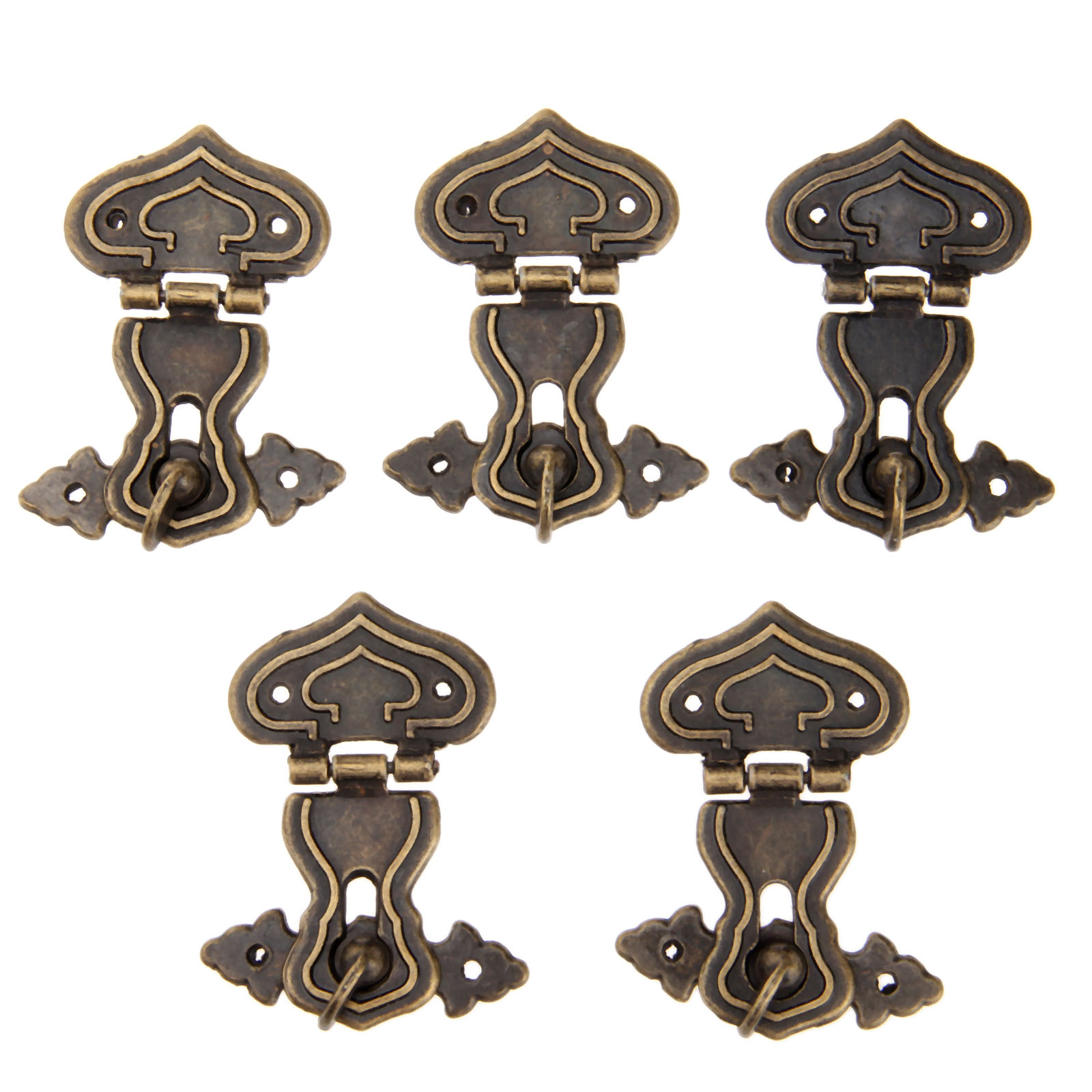 5Pcs 63X47มม.โบราณล็อคโลหะตกแต - Furniture Hardware Tools บทวิจารณ์และราคา