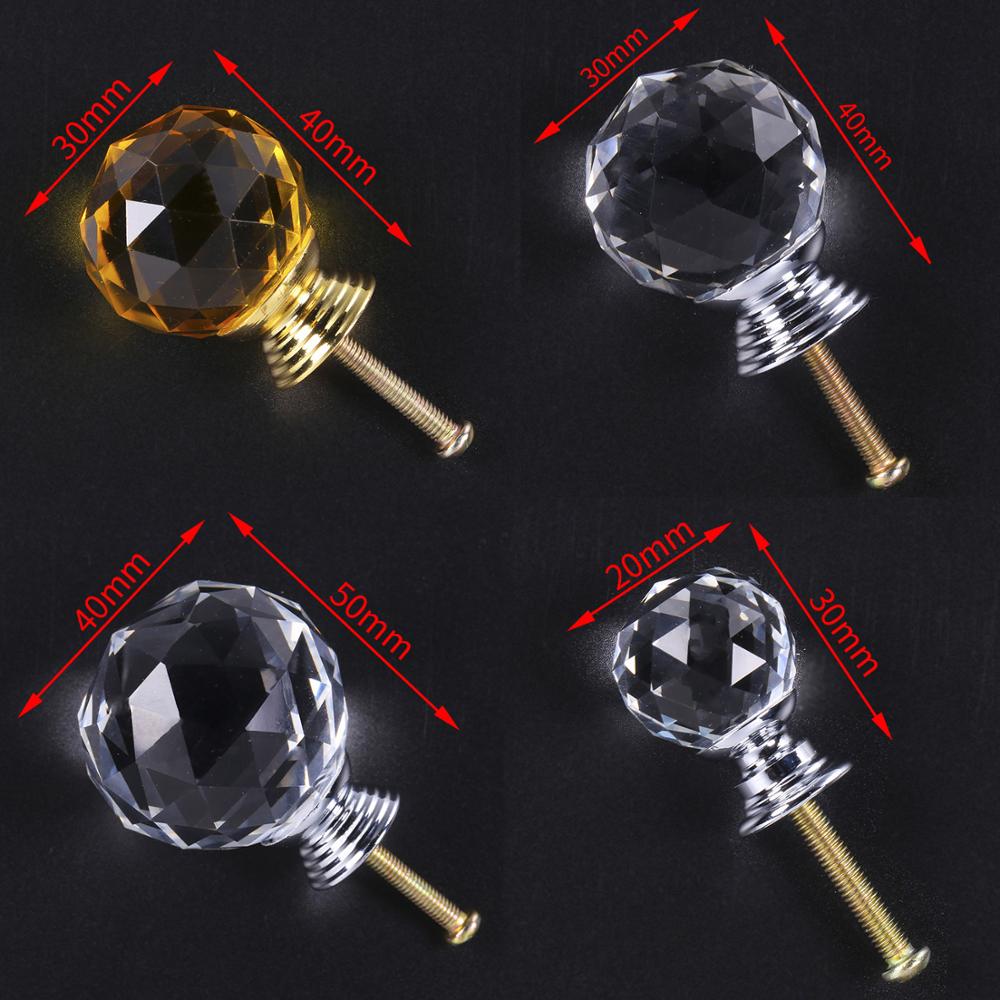 NAIERDI 20-30 มม.คริสตัลแก้วใส - Furniture Hardware China บทวิจารณ์และราคา