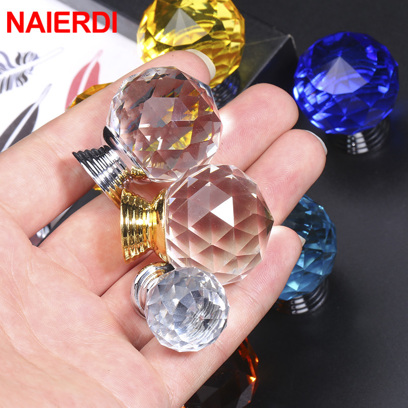 NAIERDI 20-30 มม.คริสตัลแก้วใส - Furniture Hardware China บทวิจารณ์และราคา