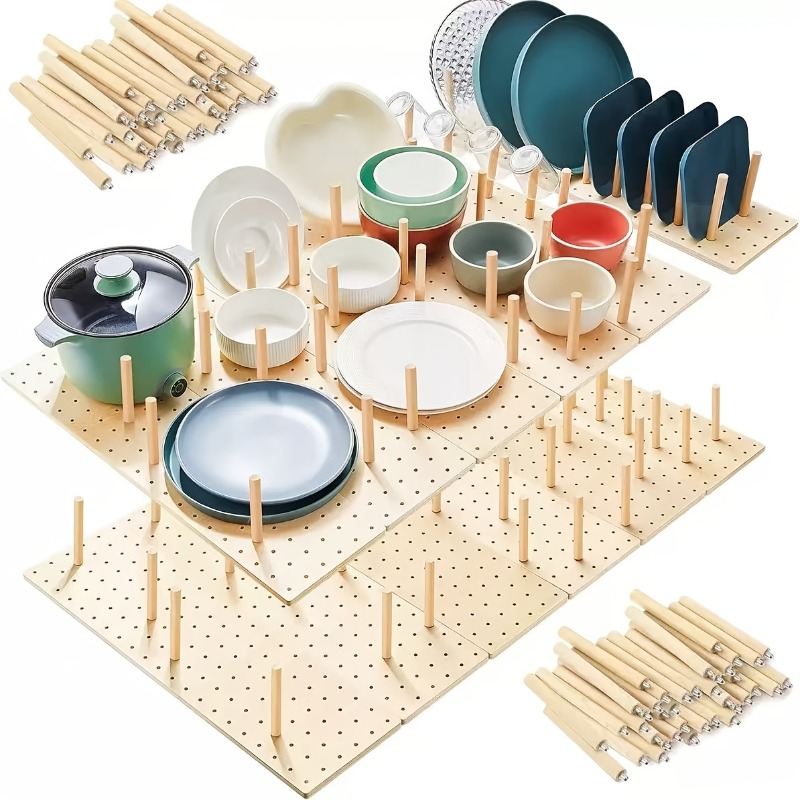 ชั้นวางของแบบติดผนังไม้ 3 ชั้น - Drawer Organizer Peg บทวิจารณ์และราคา