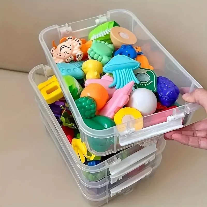 กล่องเก็บของพลาสติกใส 4 ชั้น,  - Drawer Organizer Peg บทวิจารณ์และราคา