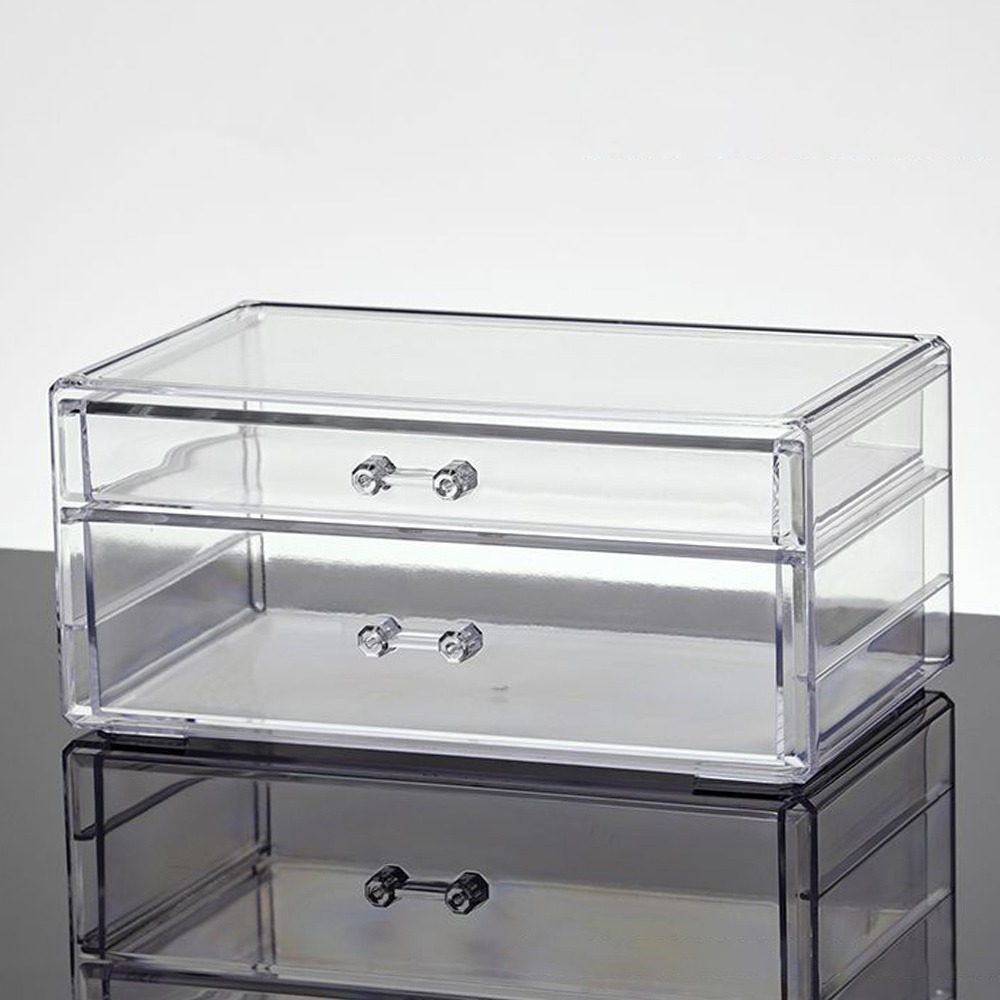 กล่องเก็บเครื่องสำอางแบบใส กล่ - Drawer Organizer Peg บทวิจารณ์และราคา