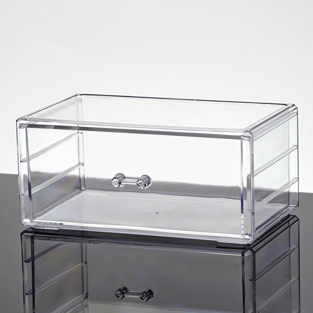 กล่องเก็บเครื่องสำอางแบบใส กล่ - Drawer Organizer Peg บทวิจารณ์และราคา