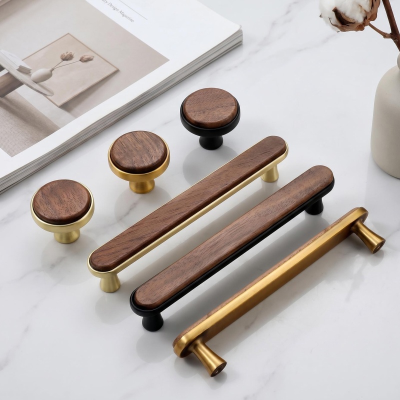 มือจับตู้ครัวไม้วอลนัทแท้สไตล์ - Japanese Furniture Hardware บทวิจารณ์และราคา