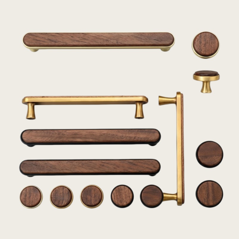 มือจับตู้ครัวไม้วอลนัทแท้สไตล์ - Japanese Furniture Hardware บทวิจารณ์และราคา